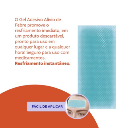 GEL ADESIVO ALÍVIO DE FEBRE | 4 UNIDADES