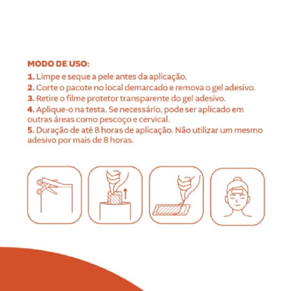 GEL ADESIVO ALÍVIO DE FEBRE | 4 UNIDADES