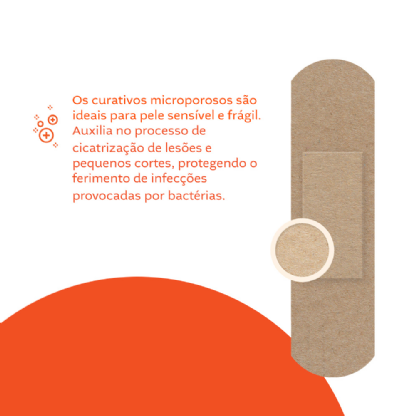 CURATIVO MICROPOROSO 10 UNIDADES