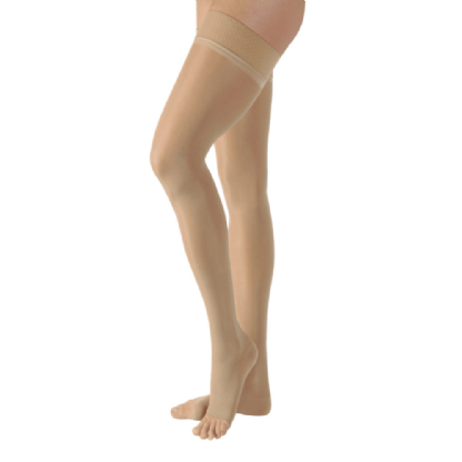 MEIA JOBST ULTRASHEER 7/8 COXA 15-20 PÉ ABERTO NATURAL TAM.  S