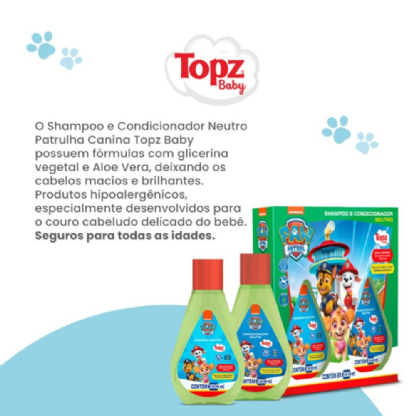 PROMOPACK Shampoo & Condicionador Neutro 2x200ml | Patrulha Canina Topz
