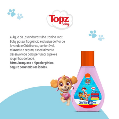 Água de Lavanda 120ml | Patrulha Canina Topz