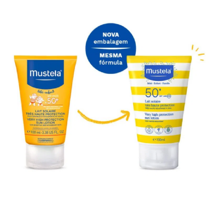 MUSTELA Protetor Solar para Bebês FPS | Proteção Completa para a Pele Delicada