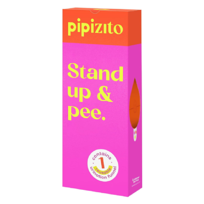 PIPIZITO FUNIL URINARIO REUTILIZAVEL LARANJA