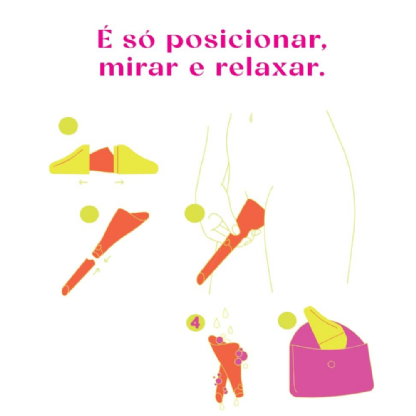 PIPIZITO FUNIL URINARIO REUTILIZAVEL ROSA