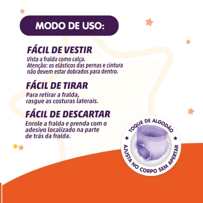 Fralda Shorts Piquitucho Jumbinho | Tamanho G