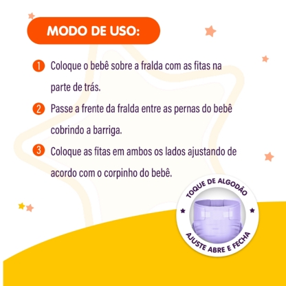 FRALDA INFANTIL PIQUITUCHO MEG | Conforto e Proteção para Seu Bebê