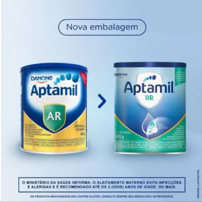 Leite Aptamil AR 400g | Nutrição Balanceada para Bebês