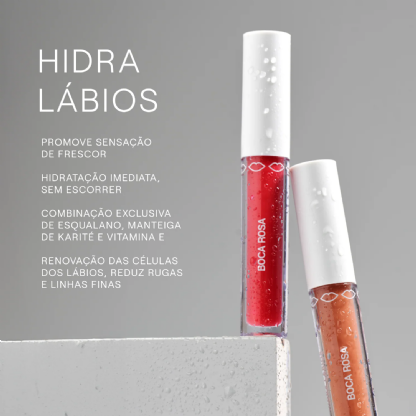 BOCA ROSA HIDRA LABIOS VERMELHO TRANSLÚCIDO