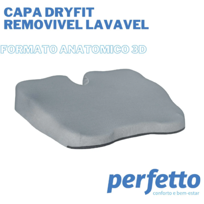 ALMOFADA FUNCIONAL 3D PERFETTO - CINZA