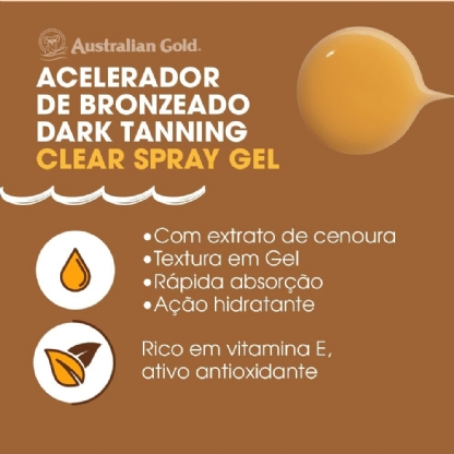 AUSTRALIAN GOLD DARK TANNING SPRAY GEL 237ML