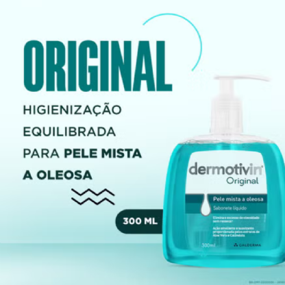 DERMOTIVIN ORIGINAL | Sabonete Líquido para Pele Oleosa/Mista 300 ml