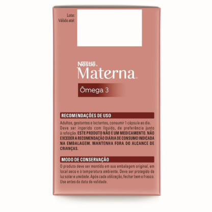 Suplemento Alimentar Nestlé Materna Ômega DHA 30 cápsulas
