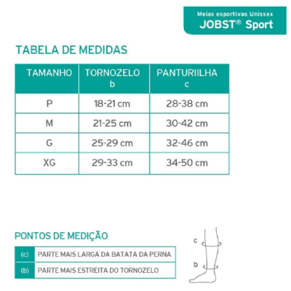 JOBST SPORT 20-30 PANT FEC BCA/CINZA G