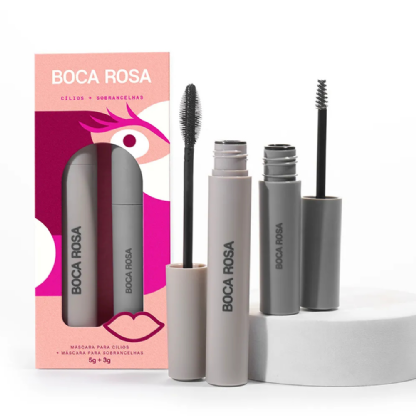 BOCA ROSA KIT MASCARA VOLUME + SOBRANCELHA