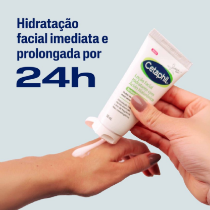 LOÇÃO HIDRATANTE FACIAL COM ÁCIDO HIALURÔNICO 50ML