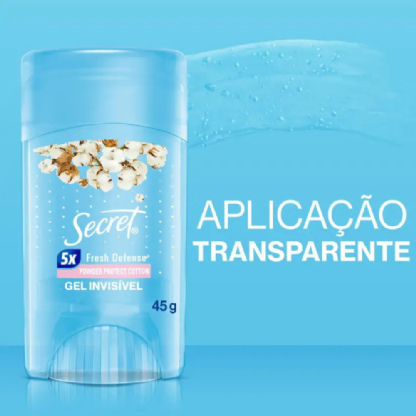 DESODORANTE SECRET GEL COTTON 45G