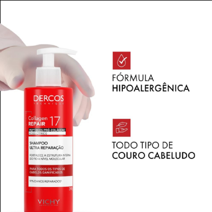 VICHY SHAMPOO DERCOS COLLAGEN 17 390ML