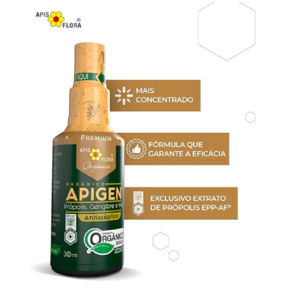 APIS FLORA SPRAY BUCAL APIGEN ORGANICO PROPOLIS MEL E GENGIBRE 30ML