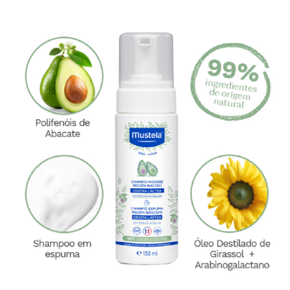 Mustela Shampoo para Recém-Nascido | Cuidado Suave para os Primeiros Dias