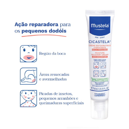MUSTELA CICASTELA 40ML | Creme Cicatrizante para Pele