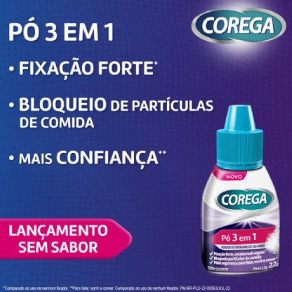 COREGA PO 3EM1 SEM SABOR 22G
