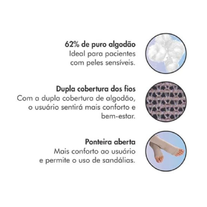 SUPER PANTURRILHA EXTRA GRANDE LONGA PONT ABERTA BEGE CLARO 282
