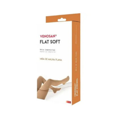 VENOSAN FLAT SOFT AD CURTA 20-30 MMHG M PE ABERTO BEGE
