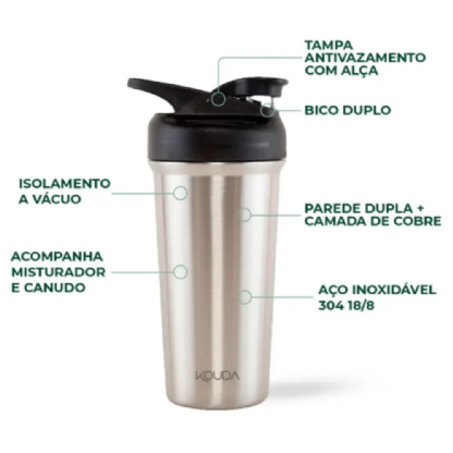 KOUDA COQUETELEIRA PRATA 750ML