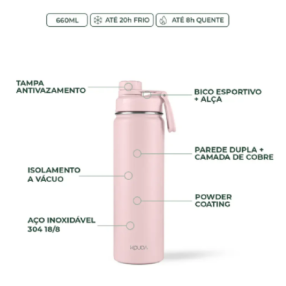 KOUDA GARRAFA ROSA CLARO CLASSIC 660ML