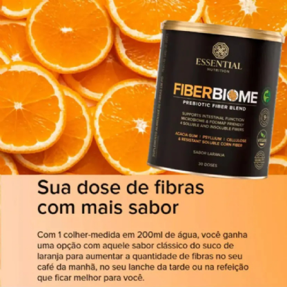 ESSENTIAL FIBERBIOME LARANJA 330G