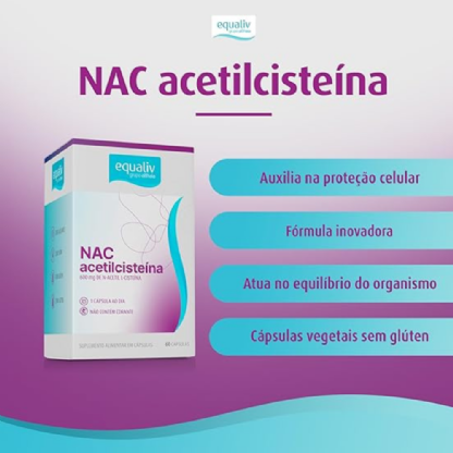 EQUALIV ACETILCISTEINA 600MG 60 CAP