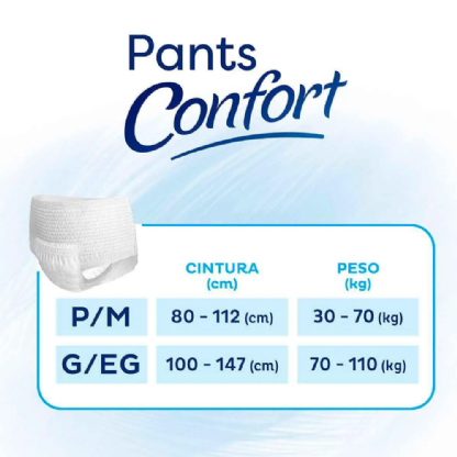 FRALDA TENA PANTS CONFORT P/M 8 UN