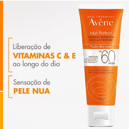Protetor Solar Facial Avene FPS 60 Mat Perfect 40g