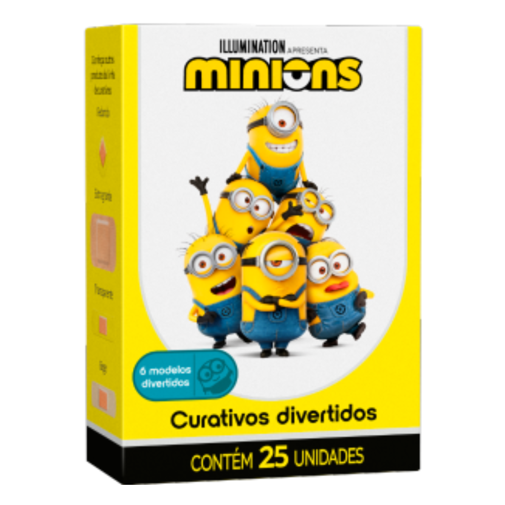 Curativo Minions 25 Unidades - Mafra Especialidades